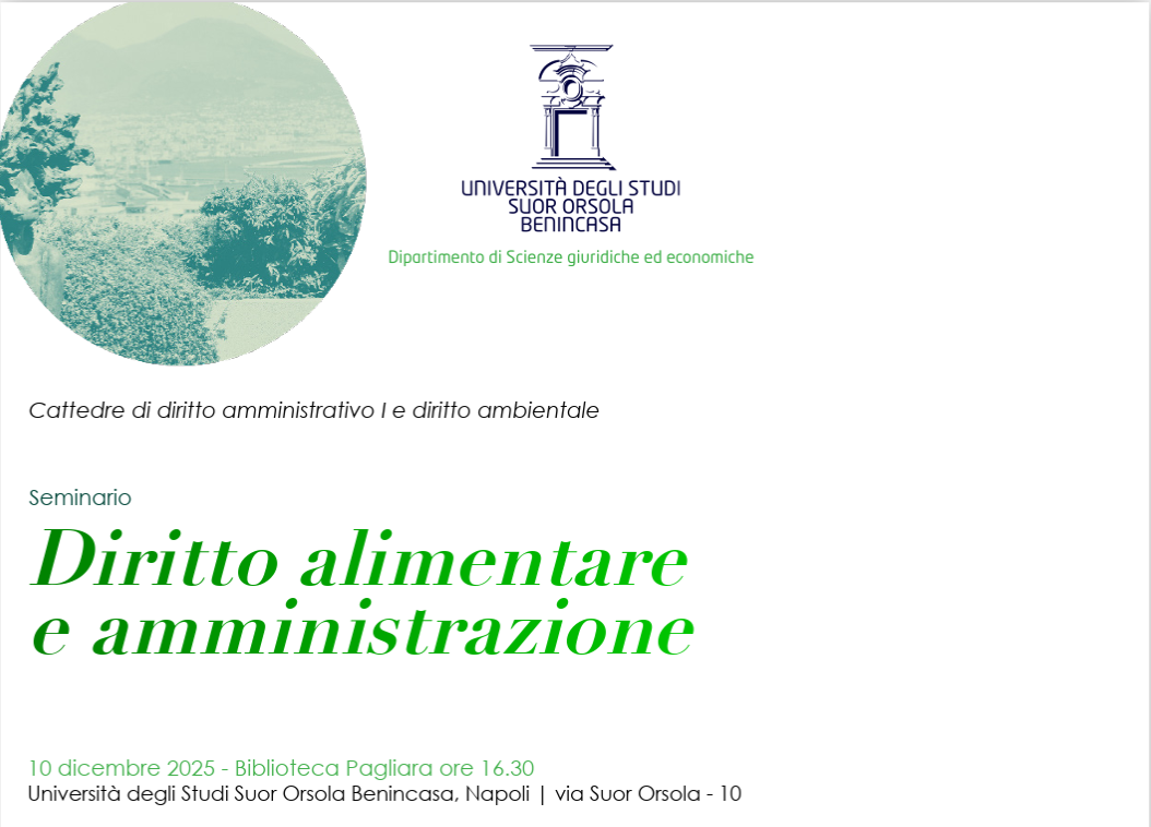 Diritto alimentare e amministrazione